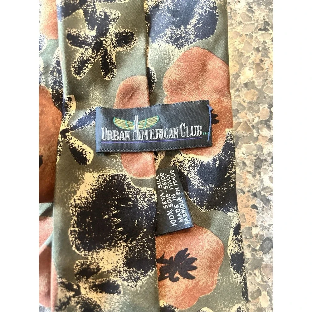 Bundle Of Four 100% Silk Ties Retro